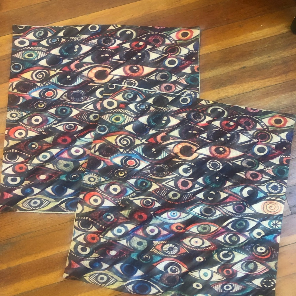 Evil eye pillow covers size 16x16 pillows set 2